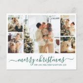 バジェットエレガントフォトクリスマスホリデー紙シート (正面)