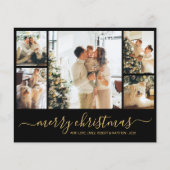 バジェットエレガントフォトクリスマスホリデー紙シート (正面)