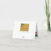 バジェットエレガントフォトコラージュ金ゴールドメリークリスマス シーズンカード (裏面)