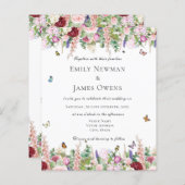 バジェットエレガントフローラと蝶結婚の (正面/裏面)