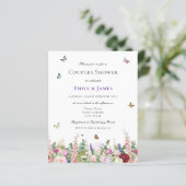 バジェットエレガントフローラカップルシャワー招待状 (スタンド正面)