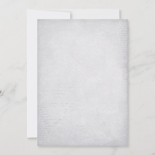 バジェットエレガントフローラベビーシャワー 招待状 (裏面)