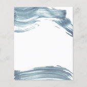 バジェットエレガントブライダルシャワー招待状。 (裏面)