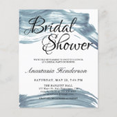 バジェットエレガントブライダルシャワー招待状。 (正面)