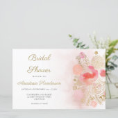 バジェットエレガントブライダルシャワー招待。 (スタンド正面)