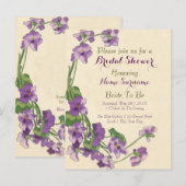 バジェットエレガントブライダルシャワー インビテーションポストカード (正面/裏面)