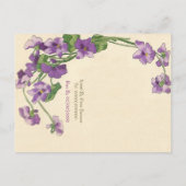 バジェットエレガントブライダルシャワー インビテーションポストカード (裏面)