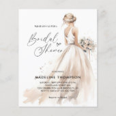 バジェットエレガントブライド結婚ズガウンブライダルシャワー (正面)