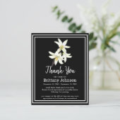 バジェットエレガントホワイトライリー葬儀ありがとう (スタンド正面)