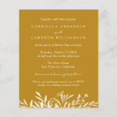 バジェットエレガントボタニカルマスタードボホ結婚ズ (正面)