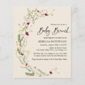 バジェットエレガントボホワイルドフラワーリースベビーブランチ (正面)