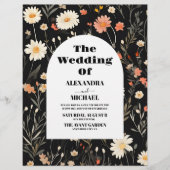 バジェットエレガントボホワイルドフラワー結婚ズ チラシ (正面)