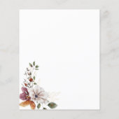 バジェットエレガントボホーフローラアーチブライダルシャワー (裏面)