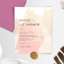 バジェットエレガントミニマル写真結婚式招待状