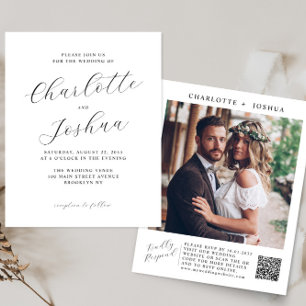 バジェットエレガントミニマル詳細QRフォト結婚ズ