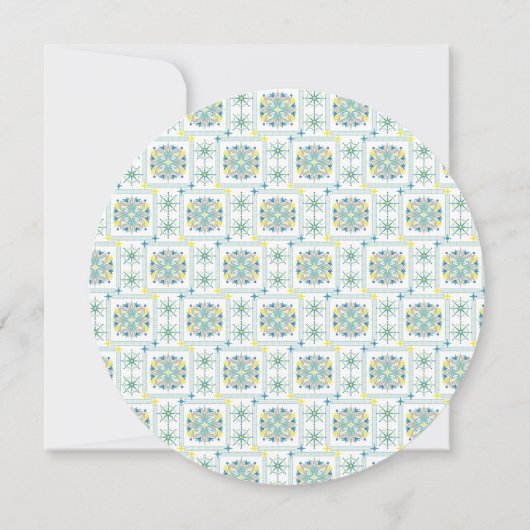 バジェットエレガントメキシコのタイルフローラブルー (裏面)