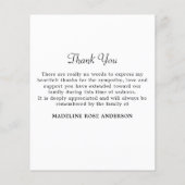 バジェットエレガントメモリアル5写真悔やみや弔慰ありがとう (裏面)