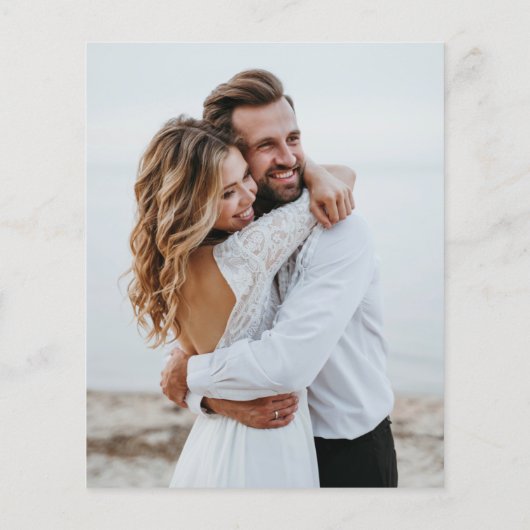 バジェットエレガントモノグラム書道写真結婚の数 (裏面)