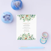 バジェットエレガントユーカリプタスグラードサンキューカード チラシ (シングル)