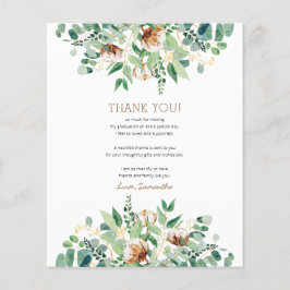 バジェットエレガントユーカリプタスグラードサンキューカード チラシ