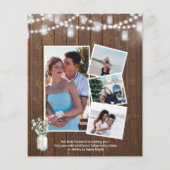 バジェットエレガントユーカリIドゥパーティの招待状 (裏面)