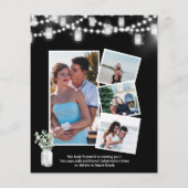 バジェットエレガントユーカリIドゥパーティの招待状 (裏面)