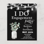 バジェットエレガントユーカリIドゥパーティの招待状 (正面)