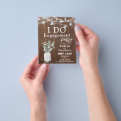 バジェットエレガントユーカリIドゥパーティの招待状 チラシ (手)