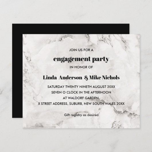 バジェットエレガントラグジュアリーマーブル結婚ズ (正面/裏面)