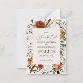 バジェットエレガントラスモダンウェディングは日付を保存 ノートカード (正面)