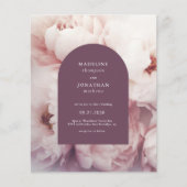 バジェットエレガントリーガルパープルピーニーアーチ結婚ーズ (正面)