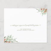 バジェットエレガントリーフ果実クリスマスフォト (裏面)