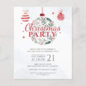 バジェットエレガントレッドグリーンクリスマスホリデーパーティー (正面)