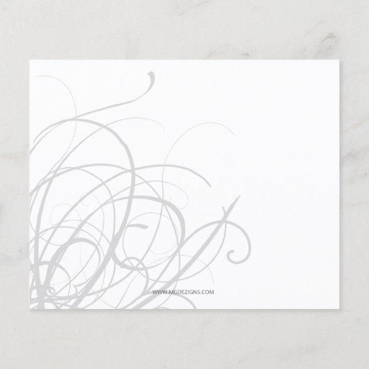 バジェットエレガントレッドグレー企業のパーティの招待状 (裏面)