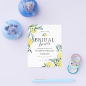 バジェットエレガントレモンブライダルシャワー招待 チラシ (シングル)