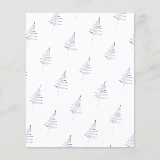 バジェットエレガントロマンチック水の色のフローラ結婚 チラシ (裏面)