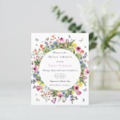 バジェットエレガントワイルドフラワーフローラブライダルシャワー (スタンド正面)