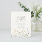 バジェットエレガントワイルドフラワーブライダルシャワー招待 (スタンド正面)