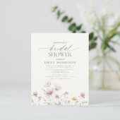 バジェットエレガントワイルドフラワーブライダルシャワー招待 (スタンド正面)