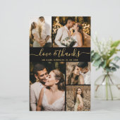 バジェットエレガント写真結婚の感謝のチラシ (スタンド正面)