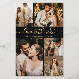 バジェットエレガント写真結婚の感謝のチラシ