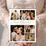 バジェットエレガント写真結婚の感謝のチラシ<br><div class="desc">Budget エレガント Hand Letteredの結婚5 Photo Collage Thank パーソナライズされた You 手頃 low budget flyer.結婚モダン感謝していのテンプレート前面に5枚、背面に1枚紙「愛と」の前に感謝してい白い背景の金ゴールドの手でフォントのタイプで渦巻形ののタイポグラフィスクリプト。***ご注意！***予算紙/チラシは紙薄。***厚手の紙の紙をアップグレードする。 ***はがき： https://www.zazzle.com/wedding_5_photo_collage_love_and_thanks_thank_you_postcard-256099981659293286伝統的 Cardstock with Envelopes: https://www.zazzle.com/love_and_thanks_script_photo_collage_wedding_thank_thank_you_card-256372690467581571 https://www.zazzle.com/love_and_thanks_gold_script_photo_collage_wedding_thank_you_card-256345036405301513簡単を使って名前や写真を入カスタマイズ力して、メッセージを入感謝してい力する。ノートもしを手書きしたい場合は、サンプル文字を削除して宇宙を増やす。こ連絡のもしデザインでお願い。</div>