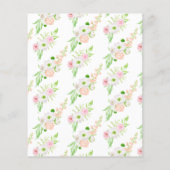 バジェットエレガント屋外の水の色のフローラ結婚 (裏面)