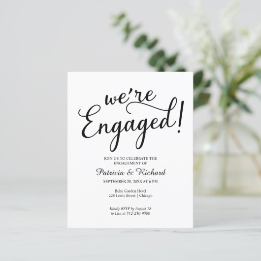 バジェットエレガント我々は婚約した婚約パーティ (スタンド正面)