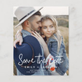 バジェットエレガント日付を保存する写真ロマンチック チラシ (正面)