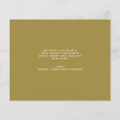 バジェットエレガント金ゴールドクラシックメリークリスマスフォト (裏面)