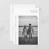 バジェットエレガントBohoフォトウェディング招待状 招待状 (正面/裏面)