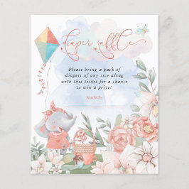 バジェットエレファントおむつラッフルベビーシャワーピクニック