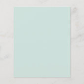 バジェットエレファントカップルベビースプリンクル招待状 (裏面)