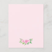 バジェットエレファントベビーシャワーガーリー招待状 チラシ (裏面)